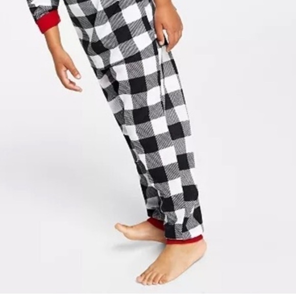 FAMILY PAJAMAS Kid'sLightweight Thermal Waffle Buffalo Check PJ 1pc bottom 2T-3T - Picture 2 of 6